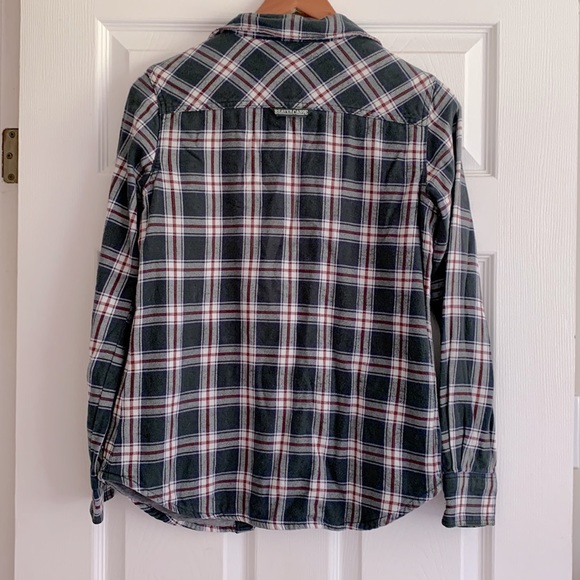 Thick/Lined 100% Cotton Button Down Plaid Shirt - Picture 6 of 6